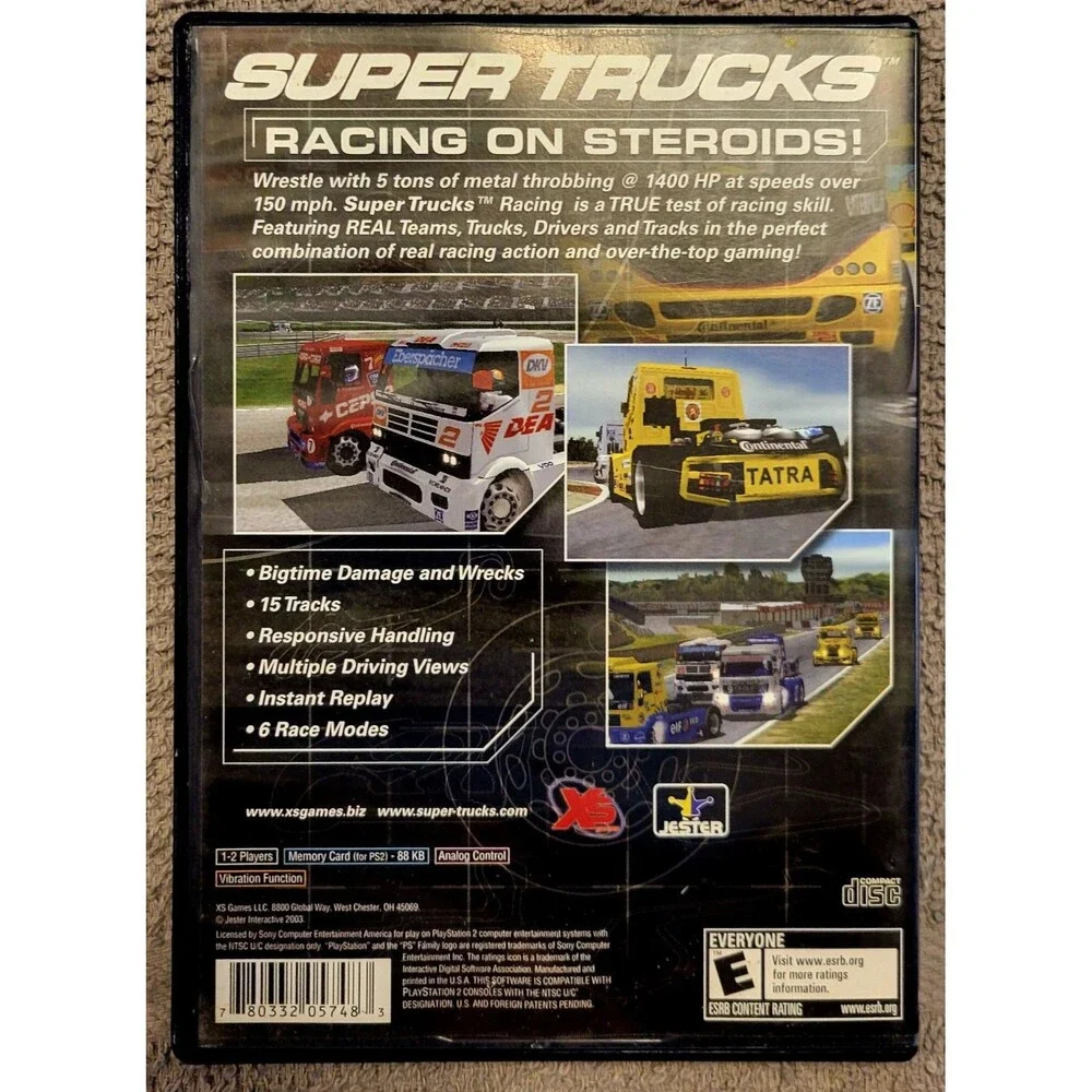 Super Trucks Racing(Sony PlayStation 2, PS2 2003)CIB, MANUAL INCLD FAST SHIPPING